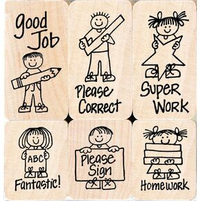 Hero Arts LL504 Wood Sets, Hero Kids for Teachers
