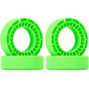 INJORA 4pcs Silicone Rubber Inserts for 64 * 24mm 1.3" Tires(Yellow)