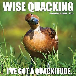 Wise Quacking 2025 12" x 12" Wall Calendar