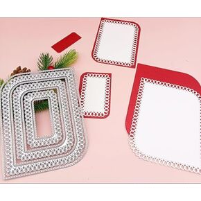 Irregular Frames Die Cut for Card Making, Irregular Frames Metal Cutting Dies Congratulations Die Cuts Embossing Stencils Template for DIY Scrap-Booking Decor Wedding Birthday Blessing Card