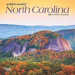 BrownTrout, North Carolina 2025 Mini Wall Calendar