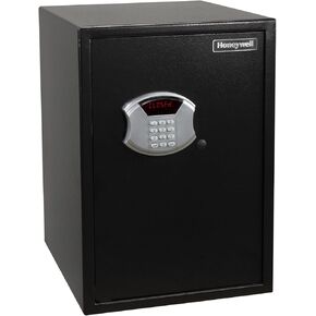 Honeywell Safes & Door Locks - Heavy Duty Large Safe Box with Digital Lock - Steel Security Personal Safe with LED Display - Home Safe Box for Money with 1 Removable Shelf - 2.87 CU - Black - 5107