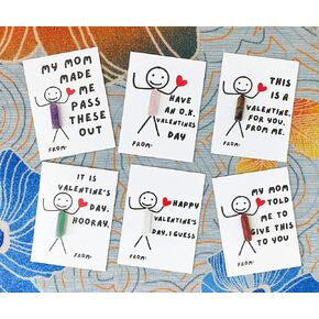 Valentines Day Gifts for Kids,24 Pack Funny Kids Valentine's Day Cards with Crystal Gift - Valentine Gift Exchange for Boys Girls Toddlers Class Classroom School Party Favor