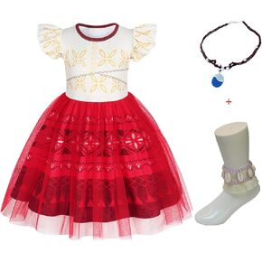 COTRIO Princess Dress Up for Girls Ocean Adventure Costume Toddler Kids Birthday Outfit Christmas Gift Halloween Play Clothes