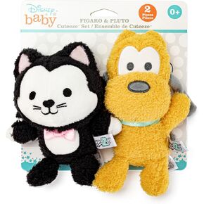 KIDS PREFERRED Disney Baby Cuteeze Mickey Mouse and Friends Pluto and Figaro Stuffed Animal Plush Toys 2 Piece Set for Baby and Toddler Boys and Girls - 6 Inches