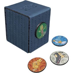 Ultra Pro Hoenn Alcove Click Deck Box for Pokémon Cards - Holds 100+ Double-Sleeved Cards & Compatible with Pokémon 151 - Ideal for MTG Commander Decks & Pokemon Cards packs Box