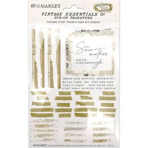 49 AND MARKET Vintage 01 أدوات التدليك الأساسية مقاس 6 بوصة × 8 بوصة 2/ورقة in Kuwait