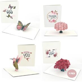 Lovepop Thank You Pop-Up Card for Her and Him - 3D Greeting Cards for Boys, Girls, Men, Women - 5" x 7" Confetti Card - Blank Note Card & Envelope Included