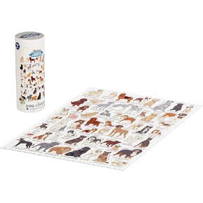 Ridley's Dog Lover's 1,000-Piece Jigsaw Puzzle – Dog Puzzle with Informational Image About Different Breeds, Sturdy Storage Tube Included – Activity Puzzle – Makes a Great Gift