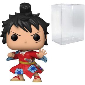 شخصية Luffytaro Luffy in Kimono Pop #921 Pop Animation قطعة واحدة من الفينيل (مع واقي البوب ​​EcoTEK)
