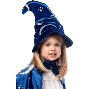 Little Adventures Royal Blue Wizard Costume Hat Age 3+