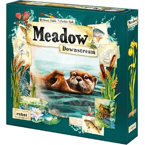 Meadow Downstream Board Game Expansion - Strategy Game, Adventure Game, Nature Game, Fun Family Game for Kids & Adults, Ages 10+, 1-4 Players, 60-90 Minute Playtime, Made by Rebel Studio