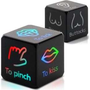 مجموعة النرد لتاريخ الليل - هدايا رومانسية لعيد الحب والذكرى السنوية لها، هدايا توديع العزوبية المضحكة للعروس، حفل الزفاف، الزفاف، الخطوبة للأزواج المخطوبين حديثًا in Kuwait