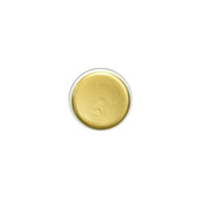 Yasutomo Japanese Watercolor Sumi-e Porcelain Pan 2190;" Round - Pale Gold