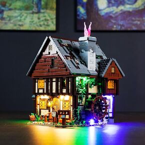 Upgraded Light Kit Compatible with Lego 21341 Hocus Pocus: The Sanderson Sisters' Cottage, Lights Decoration Compatible with Lego 21341(Model Not Included)