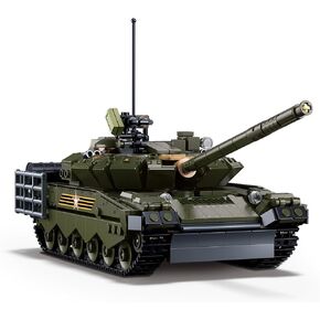 DAHONPA T80BVM Main Battle Tank Army Building Block(790 PCS),WW2 Military Historical Collection Model with 2 Soldier Figures,Toys Gifts for Kid and Adult