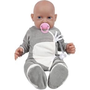 Vollence 23 inch Full Body Silicone Baby Dolls with Magnetic Mouth, Not Vinyl Dolls, Realistic Newborn Silicone Baby Dolls Gifts for Kids,Birthday Gifts Stress Relief for Adults - Girl