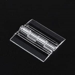 10pcs Acrylic Hinge Plexiglass Lucite,Transparent Clear for Jewelry Box/Wood Box/Handicrafts,33x25mm
