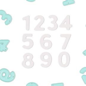 Craftelier - Set of 10 Number Shaped Dies for Card Making, Scrapbooking and Crafting Projects | Compatible with Multiple Die Cutting Machines and Materials | Size Approx. 3 cm