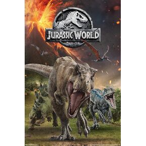Trends International Jurassic World: Fallen Kingdom-Group Wall Poster, 22.375" x 34", Premium Unframed Version