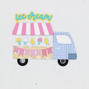 KSCRAFT Ice Cream Truck Metal Cutting Dies Stencils for DIY Scrapbooking Decorative Embossing DIY Paper Card