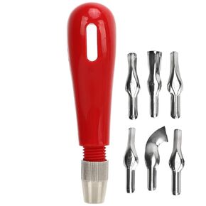 Printmaking Carving Tools, 6 in 1 Linoleum Wood Carving Tools Stamp Carving Block Rubber Block Stamp Making Kit Printmaking Carving Cutter Stainless Steel Blades for Rubber Stamps, DIY Carving, Blocks