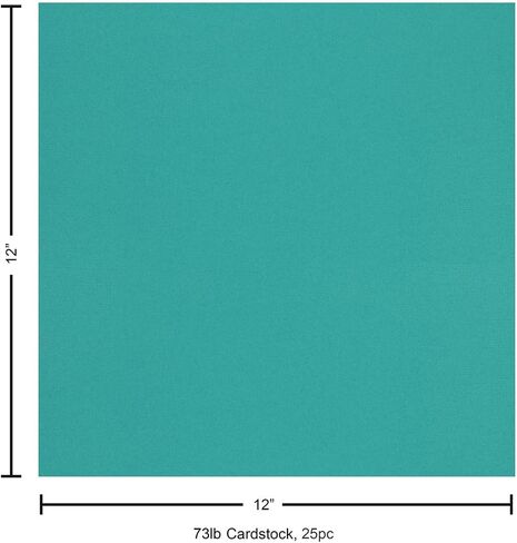 PA Paper Accents Muslin Cardstock 12" x 12" Deep Black, 73lb Colored cardstock Paper for Card Making, Scrapbooking, Printing, Quilling and Crafts, 25 Piece Pack in Saudi Arabia