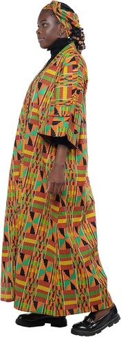 Long Kimono For Women African Print Kimonos Dusters Cardigan Dress Boho Kaftan Formal Dresses Afrocentric Attire Wear in Kuwait