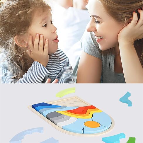 ألغاز للأطفال من سن 3 إلى 5 سنوات، ألغاز خشبية للأطفال الصغار من سن 3 إلى 5 سنوات، ألغاز أشكال ملونة للأطفال من سن 4 إلى 6 سنوات، ألغاز للأطفال الصغار ألعاب مونتيسوري لعمر 3 سنوات، هدايا رائعة للأطفال بعمر 3 سنوات فما فوق (قوس قزح) in Kuwait