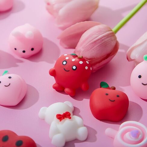 JOYIN 36 عبوة من ألعاب موتشي الإسفنجية لعيد الحب، ألعاب تململ لتخفيف التوتر، عصارات Kawaii Mochi للأطفال في هدايا حفلات عيد الحب، وتبادل الهدايا في الفصل الدراسي ومكافآت المدرسة in Saudi Arabia