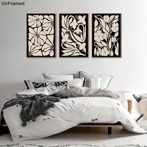 Framed Botanical Wall Art Set of 3 Sage Green Floral Canvas Prints Boho Watercolor Plants Painting Eucalyptus Leaf Pictures Minimalist Modern Home Decor for Living Room Bedroom Bathroom 12x16in in Saudi Arabia