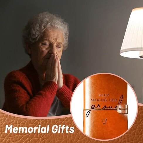Sympathy Gifts for Loss of Loved One, Refillable Leather Journal, Memorial Gifts for Loss of Mother Grandma, Condolence Bereavement Gift Ideas, Loss of Mom Gifts, Thinking of You Gifts in Saudi Arabia