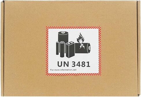 1000 حزمة من الملصقات التحذيرية لبطارية الليثيوم بطول UN3481، مقاس 4.7 × 4.3 بوصة، ملصقات أمان لاصقة لشحن بطاريات الليثيوم، ملصقات تحذير النقل (UN3481) in Saudi Arabia