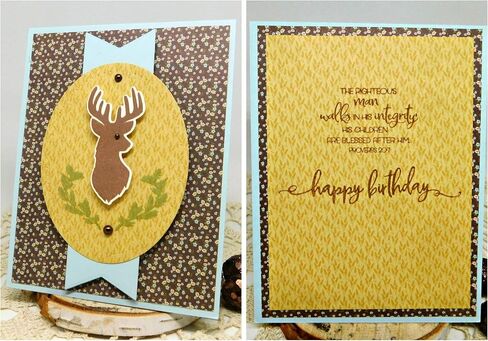 A Godly Man Husband God Father Christian Religious and Buck Die (2-Pack) 4x6 Inch Sheets in Saudi Arabia