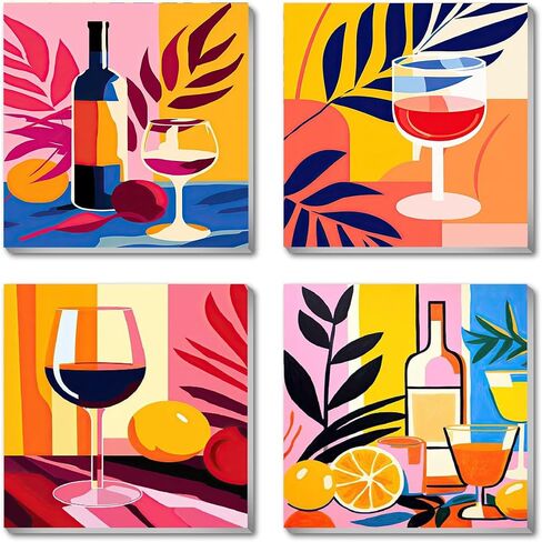 JLHATLSQ 2 Pack Framed Canvas DIY Paint by Numbers Kit for Adults Beginner, Easy Paint by Number,Acrylic Paint Kit Arts and Crafts for Adults for Decor 8x8inch in Saudi Arabia