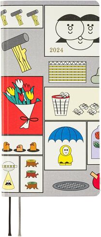 Hobonichi Techo 2024 Weeks [Japanese/Weekly Monthly Planner/Tall and Slim Size/April Start] Tomomi Nishikawa: Hanabi Set in Saudi Arabia