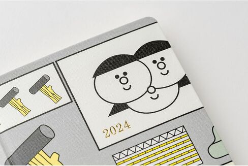 Hobonichi Techo 2024 Weeks [Japanese/Weekly Monthly Planner/Tall and Slim Size/April Start] Tomomi Nishikawa: Hanabi Set in Saudi Arabia