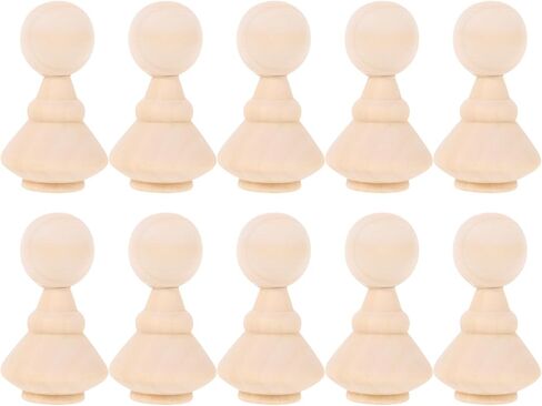 SAFIGLE Unfinished Wood Crafts 10pcs Decor Making Peg Figure Playthings Bodies Dolls Unfinished Wooden Doll People Painting Craft DIY Crafts Decors Wood Arts Game for Figures Unfinished Wood in Saudi Arabia