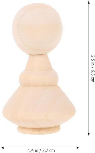 SAFIGLE Unfinished Wood Crafts 10pcs Decor Making Peg Figure Playthings Bodies Dolls Unfinished Wooden Doll People Painting Craft DIY Crafts Decors Wood Arts Game for Figures Unfinished Wood in Saudi Arabia
