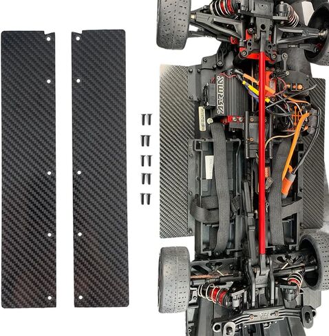 2Pcs Carbon Fiber RC Chassis Side Skirts Side Panels Widening Kit (46mm/ 56mm) for 1/7 Felony & Infraction V2 6s BLX All-Road Truck RTR Upgrade Part(46MM) in Kuwait