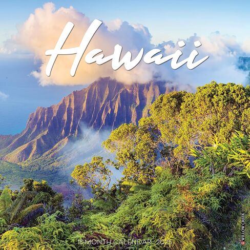 تقويم جداري من Willow Creek Press Hawaii شهريًا لعام 2025 (12 بوصة × 12 بوصة) in Saudi Arabia