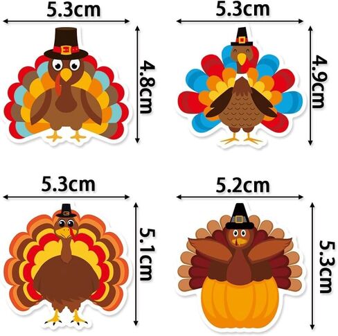 10PCS Thanksgiving Turkey Cupcake Topper for Thanksgiving Cake Topper Decoration Thanksgiving Decoration in Saudi Arabia