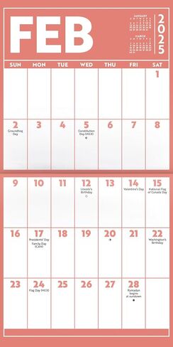Large Print Calendar 2025 - Deluxe 2025 Big Grid Wall Calendar Bundle with Over 100 Calendar Stickers (Low Vision Gifts, Office Supplies) in Saudi Arabia