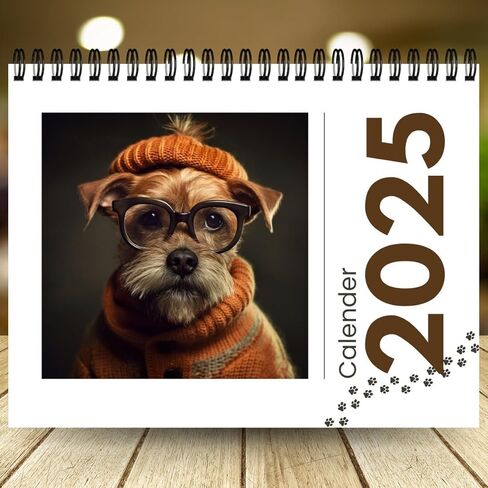 تقويم حائط 2025، Funny Dogs مقاس 11.1 بوصة × 8.7 بوصة (مغلق) تقويم جداري شهري، مع تصوير فوتوغرافي مذهل يوميًا وأسبوعيًا وشهريًا لمدة 12 شهرًا بسماكة صفحة كاملة، أفضل للتنظيم والتخطيط ومحبي الكلاب. in Kuwait