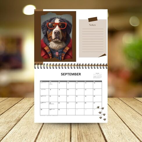 تقويم حائط 2025، Funny Dogs مقاس 11.1 بوصة × 8.7 بوصة (مغلق) تقويم جداري شهري، مع تصوير فوتوغرافي مذهل يوميًا وأسبوعيًا وشهريًا لمدة 12 شهرًا بسماكة صفحة كاملة، أفضل للتنظيم والتخطيط ومحبي الكلاب. in Kuwait
