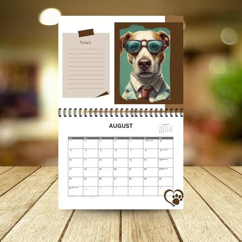 تقويم حائط 2025، Funny Dogs مقاس 11.1 بوصة × 8.7 بوصة (مغلق) تقويم جداري شهري، مع تصوير فوتوغرافي مذهل يوميًا وأسبوعيًا وشهريًا لمدة 12 شهرًا بسماكة صفحة كاملة، أفضل للتنظيم والتخطيط ومحبي الكلاب. in Kuwait