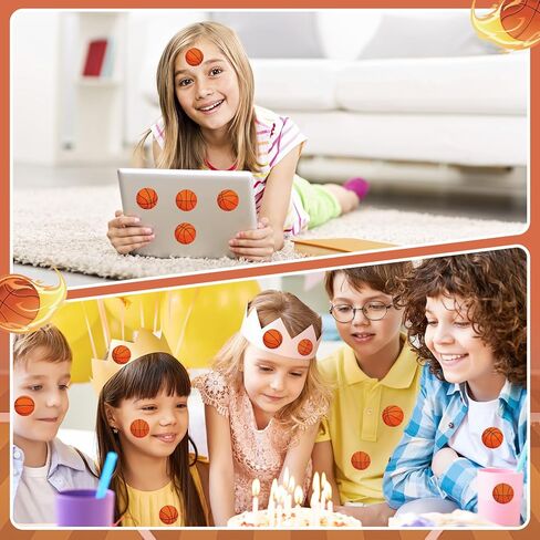 240 قطعة من ملصقات كرة السلة من الفينيل، ملصقات كرة السلة لزجاجة المياه للأطفال والبنات والأولاد، ملصقات كروية رياضية مقاومة للماء لرياضة كرة السلة والحفلات المفضلة ومكافأة مخطط الفخر والتقويم DIY Craft in Kuwait