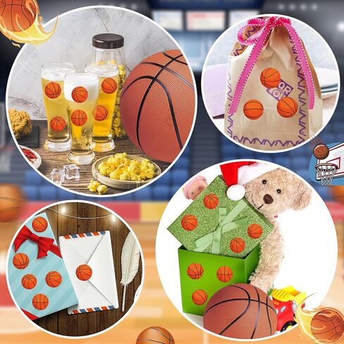 240 قطعة من ملصقات كرة السلة من الفينيل، ملصقات كرة السلة لزجاجة المياه للأطفال والبنات والأولاد، ملصقات كروية رياضية مقاومة للماء لرياضة كرة السلة والحفلات المفضلة ومكافأة مخطط الفخر والتقويم DIY Craft in Kuwait