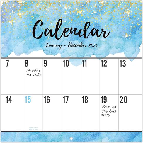 2025 Calendar - 12-Month 2025 Wall Calendar, Jan. 2025 - Dec. 2025, Large Print Big Grid, 12" x 24" (Open), Thick Paper in Saudi Arabia