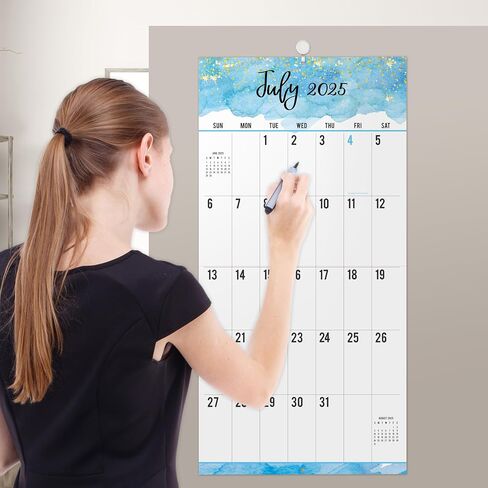 2025 Calendar - 12-Month 2025 Wall Calendar, Jan. 2025 - Dec. 2025, Large Print Big Grid, 12" x 24" (Open), Thick Paper in Saudi Arabia